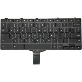 Replacement Keyboard for Dell Chromebook 11 3100 & Dell Chromebook 11 5190,Chromebook 11 3100 3110 5190 Keyboard US Layout 00D2DT 0G6FD2 0H06WJ (with Power Key)