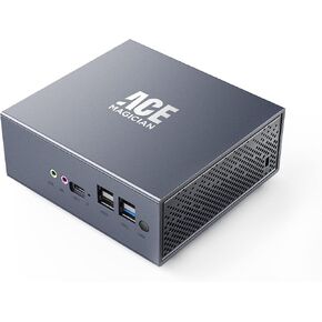Acemagic Mini PC 8GB DDR4 256GB M.2 SSD ، NEW Intel 12th Gen N95 (حتى 3.40 GHz) أجهزة كمبيوتر سطح المكتب الصغيرة ، Windows 11 Pro Mini Computers تدعم 4K@60Hz/Dual .2/2x1 GBPS 1 in Kuwait