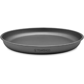 Titanium pan, 1000ML/1500ML Lightweight Titanium Frying Pan Dinner Fruit Plate Pan Food Container for Outdoor Camping Hiking Backpacking Picnic BBQ