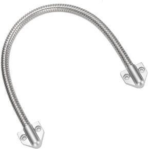 Armored Door Cord - Loop Power Transfer - Stainless Steel Exposed Mounting Sleeve - Access Control Cable Line Protector Defender
