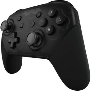 eXtremeRate Black Replacement Handle Grips for Nintendo Switch Pro Controller, Soft Touch DIY Hand Grip Shell for Nintendo Switch Pro - Controller NOT Included
