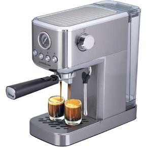Epsilon Espresso Machine 20 Bar, Professional Espresso Maker with Milk Frother Steam Wand, Compact Coffee Machine with 34oz Removable Water Tank for Cappuccino, Latte, Gift for Dad or Mom
