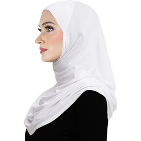 One Piece Cotton Hijab Women's Amira Headscarf Easy Instant Islamic Hair Cover