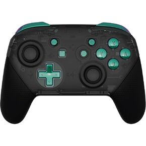 eXtremeRate Chameleon Green Purple Repair ABXY D-pad ZR ZL L R Keys for Nintendo Switch Pro Controller, DIY Replacement Full Set Buttons with Tools for Nintendo Switch Pro - Controller NOT Included