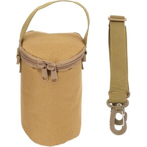BORDSTRACT Gas Cylinder Cover, Portable Propane Tank Carrying Bag, Small Multifunctional Pouch with Shoulder Strap, for Camping, Hiking(Brown)