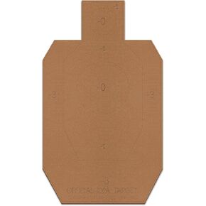 Official IDPA Cardboard Shooting Targets, Competition Torso Target, Silhouette Shooting Target, Rifles, Handguns, & Shotguns, Made in The USA