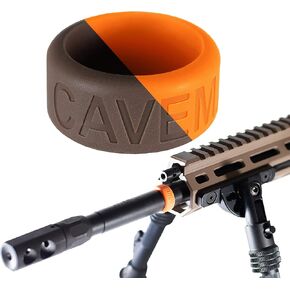 Caveman Flare Mini: Temperature Sensor for Gun Barrels, Changes Color at 130ºF, Made in USA, Fits .675" to 2" Barrels, Easy Toolless Install, Improves Shooting Accuracy and Safety
