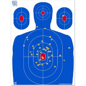18 X 24 Inch Blue Silhouette Reactive Splatter Target