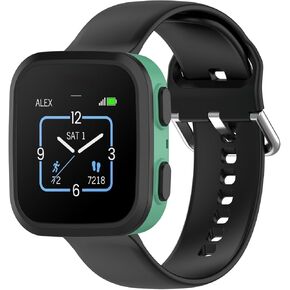 Watch Band Compatible with Garmin Bounce Band Silicone Straps Sport Wristbands intended for Garmin Bounce Smartwatch (Black)