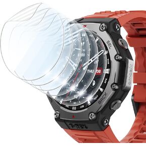 (6 Pack) for Amazfit T-Rex 3 Rugged/Military Smart Watch Screen Protector,TPU HD Protective Film