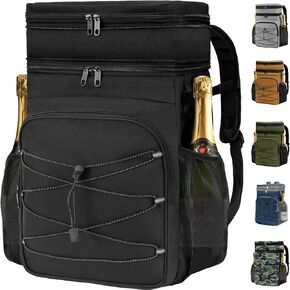 Expandable Backpack Coolers Insulated Leak Proof - 36/48 Cans Double Deck Cooler Backpack Waterproof - Soft Lightweight Portable Cooler Bag for Beach Picnic Camping Men and Women