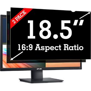 18.5 Inch Privacy Screen Filter [2 Pack] for 16:9 Computer Widescreen Monitor - Privacy Shield,Anti-Glare and Anti-Blue light Screen Protector