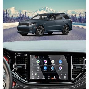 Screen Protector for 2021-2024 Dodge Durango and Chrysler Pacifica 10.1 Inch Tempered Glass Protective Film Navigation Display Infotainment Accessories Cover Car Radio 9H HD Anti-Fingerprint