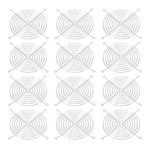 PATIKIL 133mm Fan Finger Grill, 8 Pack Metal Grill Protector Guard Fan Protective Cover for 133mm Exhaust Fans Equipment Computer DIY