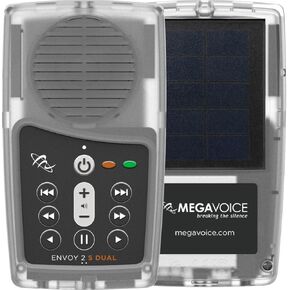 New Living Translation (NLT) Chronological Audio Bible with The Daily Bible Podcast Featuring Tricia Goyer & Michelle Hill on The MegaVoice Solar + Audiobook Player