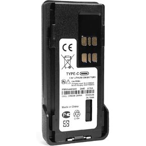 Fumei PMNN4409AR Upgrade to 3350mAh Li-ion Battery Pack with Type-C USB Charging Port Compatible with Motorola APX1000 APX3000 Two-Way Radio (Type-C)