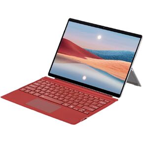 for Pro 3/4/5/6/7 Keyboard, Magnetic Bluetooth Keyboard with Multi Touchpad, 7 Color Backlight Slim Keyboard (Red)