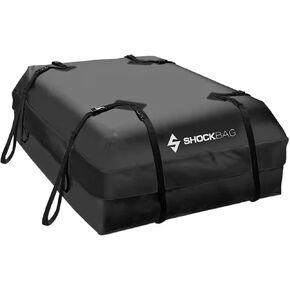 Soft Sided Luggage Cargo Carrier - Locking 100% Waterproof Roof-Top Cargo Bag for Cars - Trucks - SUVs - 15 Cubic Feet