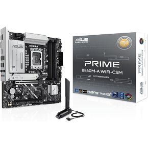 ASUS Prime B860M-A WiFi-CSM Offers DDR5, PCIe 5.0, Two M.2 Slots, Wi-Fi 6E, 2.5Gb Ethernet, USB Type-C, DisplayPort, HDMI™, and M.2 heatsink for Optimal Performance