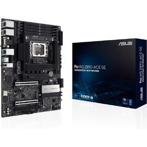 ASUS Pro WS Z890-ACE SE Z890 LGA 1851 ATX Motherboard, Intel® Core™ Ultra Series 2 Ready, Advanced AI PC-Ready, PCIe® 5.0, DDR5, 10G & 2.5G LAN, 4X M.2, USB 20Gbps, Thunderbolt™ 4, onboard BMC, AI OC