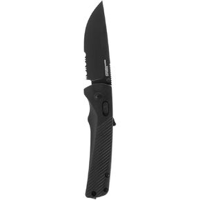 SOG Flash AT Daily Carry Ambidextrous Partially Serrated Pocket Folding Knives Ergonomic Handle D2 Steel Blade