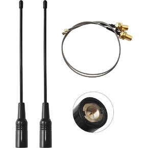 915MHz LoRa Antenna Omni 5dbi Gain SMA Male for ESP32 OLED Board + 15cm IPEX Extension Cable 2 Pcs