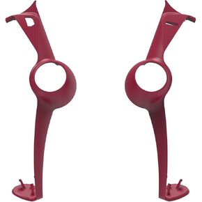Controller Replacement Shell Strip for 5 Portal,Multi-Color Replacement Shell Cover Decorative Strips with Rocker Cap Removal Tool for 5 Portal Handheld Console Accessories (Red)
