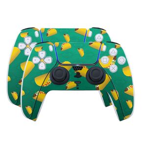 Skin Compatible with PlayStation 5 PS5 Controller (2 Pack) - Tacos - Premium 3M Vinyl Protective Wrap Decal Cover - Easy to Apply | Crafted in The USA by MightySkins