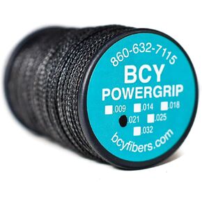 BCY Black Powergrip Archery Bow String Serving .018