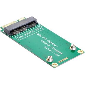 Cablecc 3x5cm mSATA Adapter to 3x7cm Mini PCI-e SATA SSD for Asus Eee PC 1000 S101 900 901 900A T91