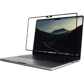 Moshi iVisor AG Anti-glare Screen Protector for MacBook Pro 14-inch (2022 M1, A2442), Easy-Installation, Washable & Reusable, Scratch Protection, Fingerprint Resistant - Black (Clear/Matte)