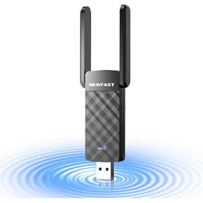 USB WiFi 6 Adapter for Desktop PC AX1800 Mbps Wireless Network Adapter Supports MU-MIMO,OFDMA,WPA3,USB3.0, Dual-Band Wireless WiFi Dongle for Windows 11/10 (NF-U352)