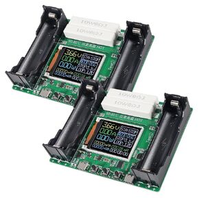 2PACK 18650 Lithium Battery Capacity Tester Module MAh MWh Digital Battery Power Detector Module 18650 Battery Tester Type-C