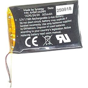 14192-00, AHB412434PJ Battery Replacement Compatible with Jabra Pro 9400, Pro 9450, Pro 9460, Pro 9465, 9465 Duo, Pro 9470 Wireless Headsets