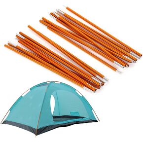 Tent Poles Replacement, 2pcs Aluminum Alloy Tent Pole, Multifunction Lightweight Replacement Tent Poles, Tent Repair for Camping Hiking, Collapsible Tent Poles, 142 inch/pc