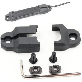 Mlok Remote Pressure Switch Mount for O Light Odin Weapon Lights Tape Switch Mounting Aluminum (Odin GL Series-Black)