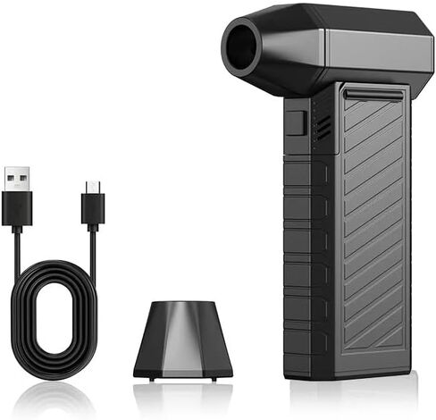 Electric Air Duster Rechargeable 130000RPM Super Powerful Turbo Dry Violent Jet Fan Cordless Rugged Air Blower for Electronics PC Car Detailing Home Cleaning Mini in Saudi Arabia