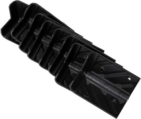 8PCS Thickening Speaker Corner Protector Plastic Rightangle Wrap Angle with Screw Kits Black, HighQuality Material, AntiWear, AntiCollision, Suitable for Stage Professional Speaker in Saudi Arabia
