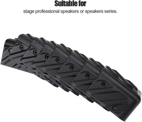 8PCS Thickening Speaker Corner Protector Plastic Rightangle Wrap Angle with Screw Kits Black, HighQuality Material, AntiWear, AntiCollision, Suitable for Stage Professional Speaker in Saudi Arabia