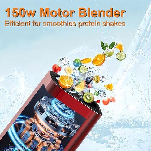 ماكينات عصارة الصحافة المحمولة ، الخلاط ، سفينة 10 أوقية ، ershal Blender-for Shakes & Smoothies ، Blue in Kuwait