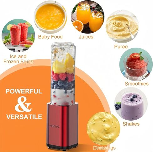 ماكينات عصارة الصحافة المحمولة ، الخلاط ، سفينة 10 أوقية ، ershal Blender-for Shakes & Smoothies ، Blue in Kuwait