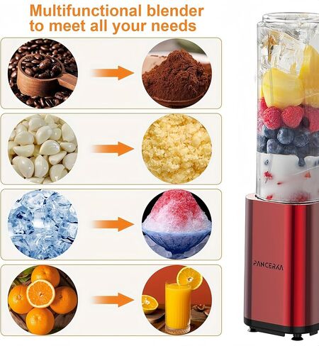 ماكينات عصارة الصحافة المحمولة ، الخلاط ، سفينة 10 أوقية ، ershal Blender-for Shakes & Smoothies ، Blue in Kuwait