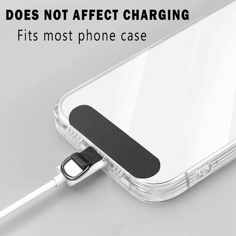 Phone Tether Tab, Cell Phone Lanyard Patch, iPhone Strap Connector for Full Phone Case, Cellphone Accessories in Saudi Arabia