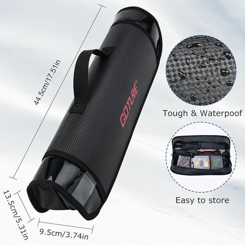 غوتور قضيب الصيد والكراهية مجموعات الصيد-عمود الصيد القطب غزل السحر مع حقيبة الناقل ، مجموعة صيد الصيد تلسكوبي للسفر للمياه المالحة العذبة الصيد الأسماك هدية هدية in Kuwait