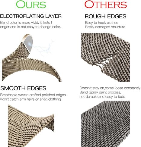 Magnetic Mesh Meshe Metal متوافق مع Apple Watch Band 49mm 46mm 45mm 44mm 42mm 41mm 41mm 40mm 38mm Men and Women ، استبدال حلقة الصلب غير القابل للصدأ للاشتراكات Iwatch Bands Ultra Series 10 9 8 7 SE 6 5 4 3 2 1 in Saudi Arabia