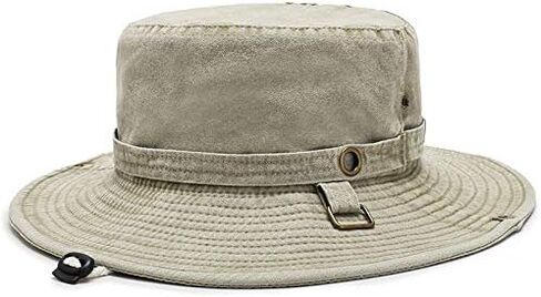 Men's Wide Brim Sun Hat-UPF 50+ Protection,Waterproof Bucket Hat for Fishing, Hiking, Camping,Breathable Nylon & Mesh in Kuwait