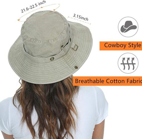 Men's Wide Brim Sun Hat-UPF 50+ Protection,Waterproof Bucket Hat for Fishing, Hiking, Camping,Breathable Nylon & Mesh in Kuwait