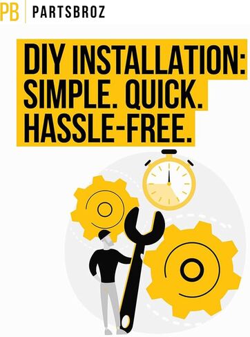 Partsbroz W11724411 دعم GRILL - متوافق مع Whirlpool Maytag Kitchenaid Jenn -aire Amana Range - يحل محل AP7226749 W10909479 W10120232 W10288008 PS17629632 - يضمن التسخين وحتى التدفئة in Kuwait