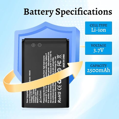 Shenmz 2500mAh 160240 بطارية بديلة لـ Steelseries Arctis Pro Wireless ، Siberia 800 ، Siberia 840 ، 61298RX Headets ، H Wireless Gaming Headset Backup 2Pack in Kuwait