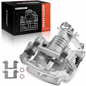 A-Premium Rear Disc Brake Caliper Assembly with Bracket Compatible with Select Chevy, Pontiac and Saturn Models - Malibu 2004-2012, Cobalt 2005-2008, HHR 2008-2010, Pursuit 2006, G5, G6, Aura, Ion